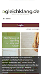 Mobile Screenshot of gleichklang.de